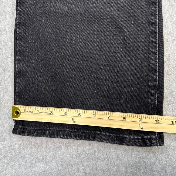 Universal Thread Jeans WMNS 10R Black Wash Denim HighRise Flare Comfort Stretch - Picture 10 of 11